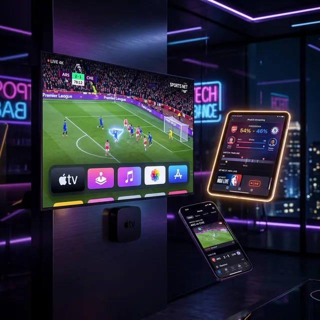 IPTV em múltiplos dispositivos — TV, smartphone e portátil