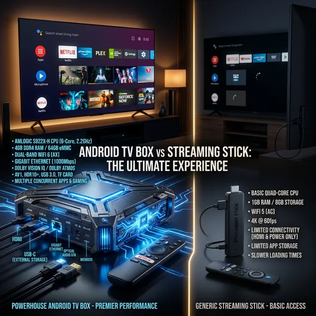 Box Android vs Streaming Stick vs Chromecast