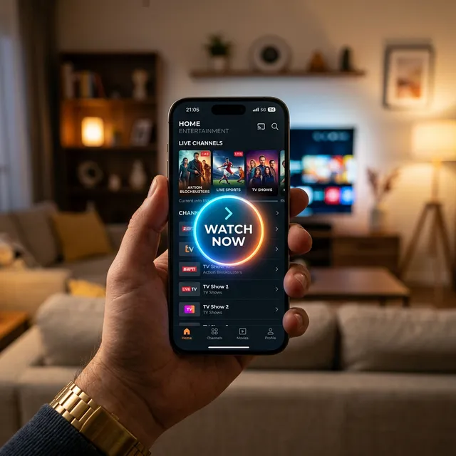 Fundo decorativo player IPTV online
