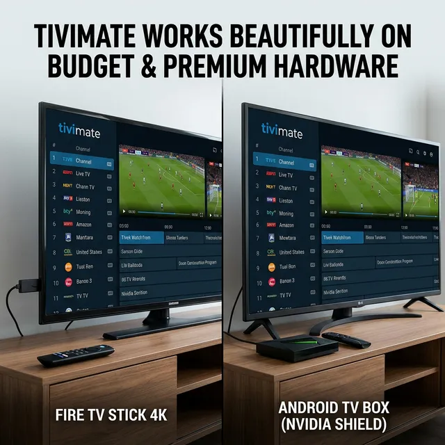 Box Android vs Fire TV Stick — dispositivos compatíveis com TiviMate